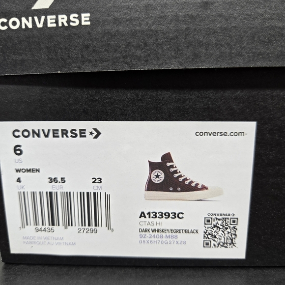 Converse Chuck Taylor All Star High Snakeskin Dark Whiskey Women's Shoes Size 6 - Picture 8 of 8